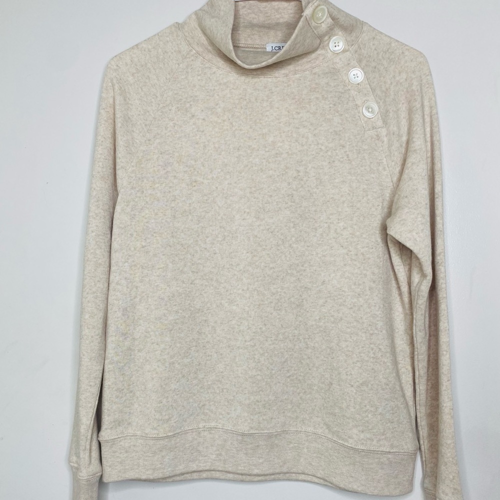 J. Crew Cream Cowl Neck Sweater